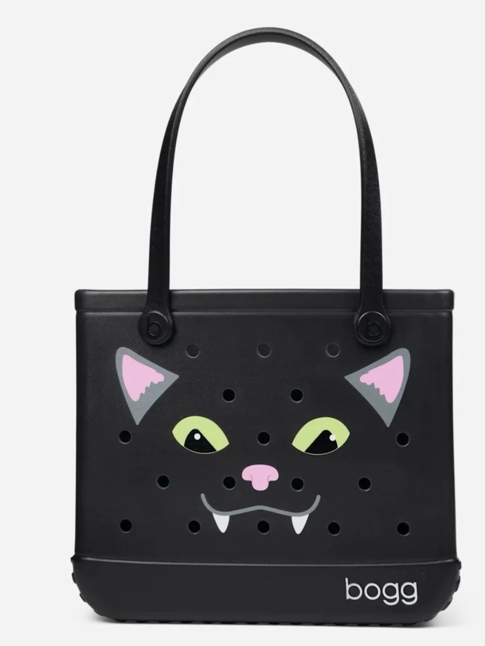 NWT Bogg Bag Black Cat’s Meow Medium Size Halloween Tote - Picture 2 of 4